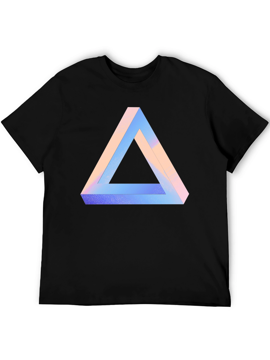 Impossible Triangle Graphic Tee - Modern Optical Illusion Shirt