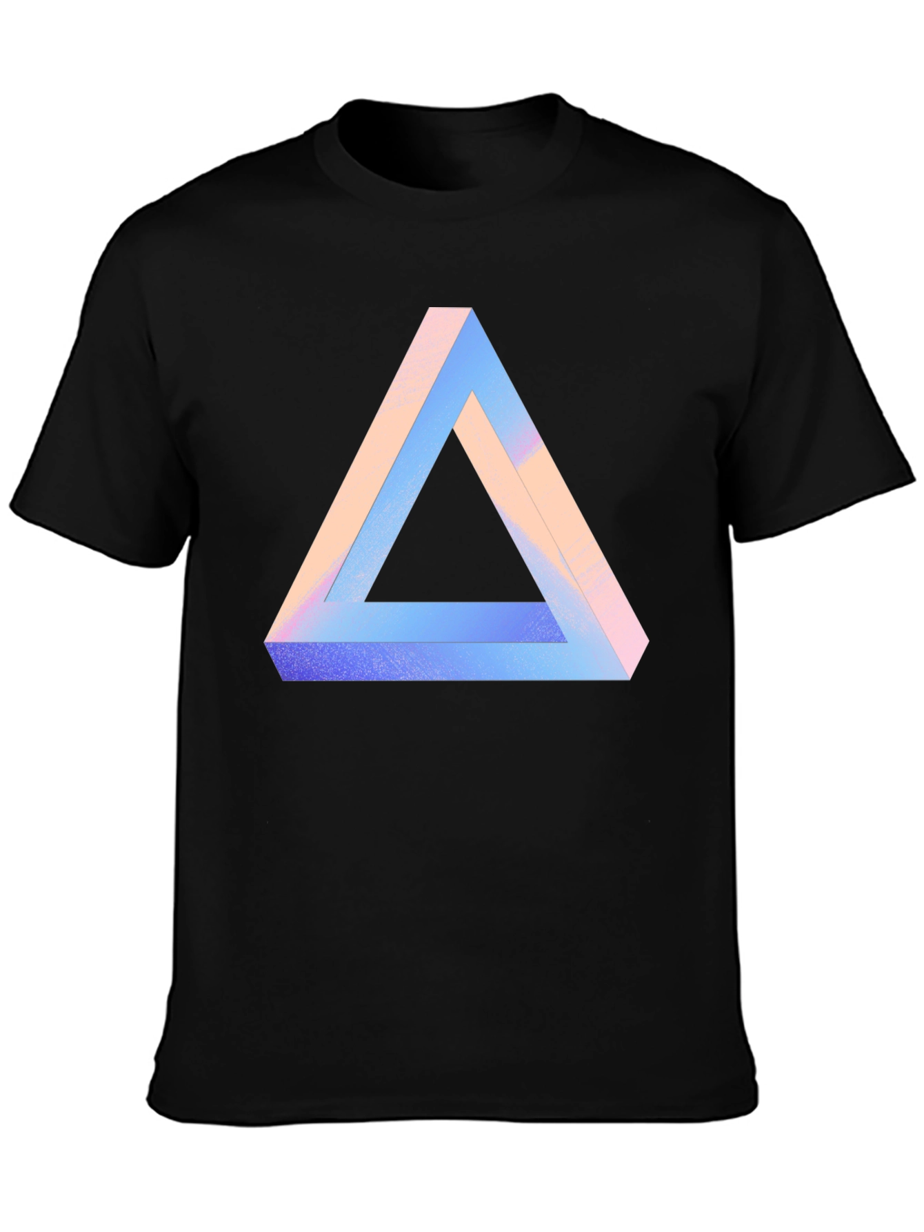 Impossible Triangle Graphic Tee - Modern Optical Illusion Shirt