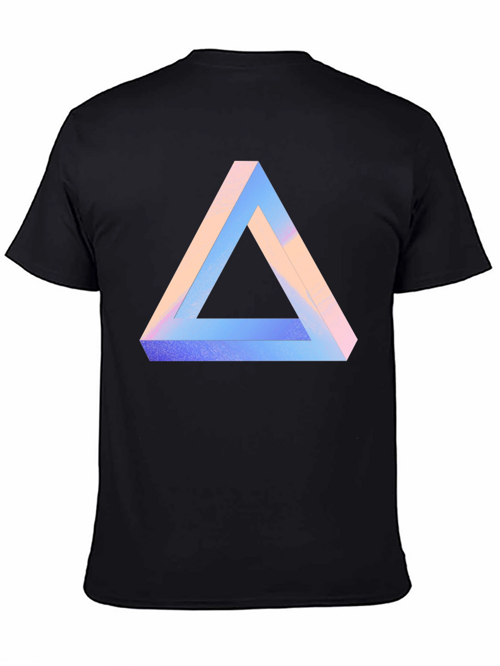 Impossible Triangle Graphic Tee - Modern Optical Illusion Shirt