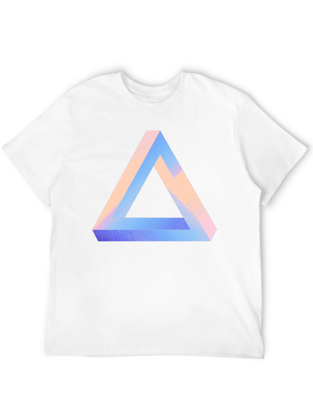 Impossible Triangle Graphic Tee - Modern Optical Illusion Shirt