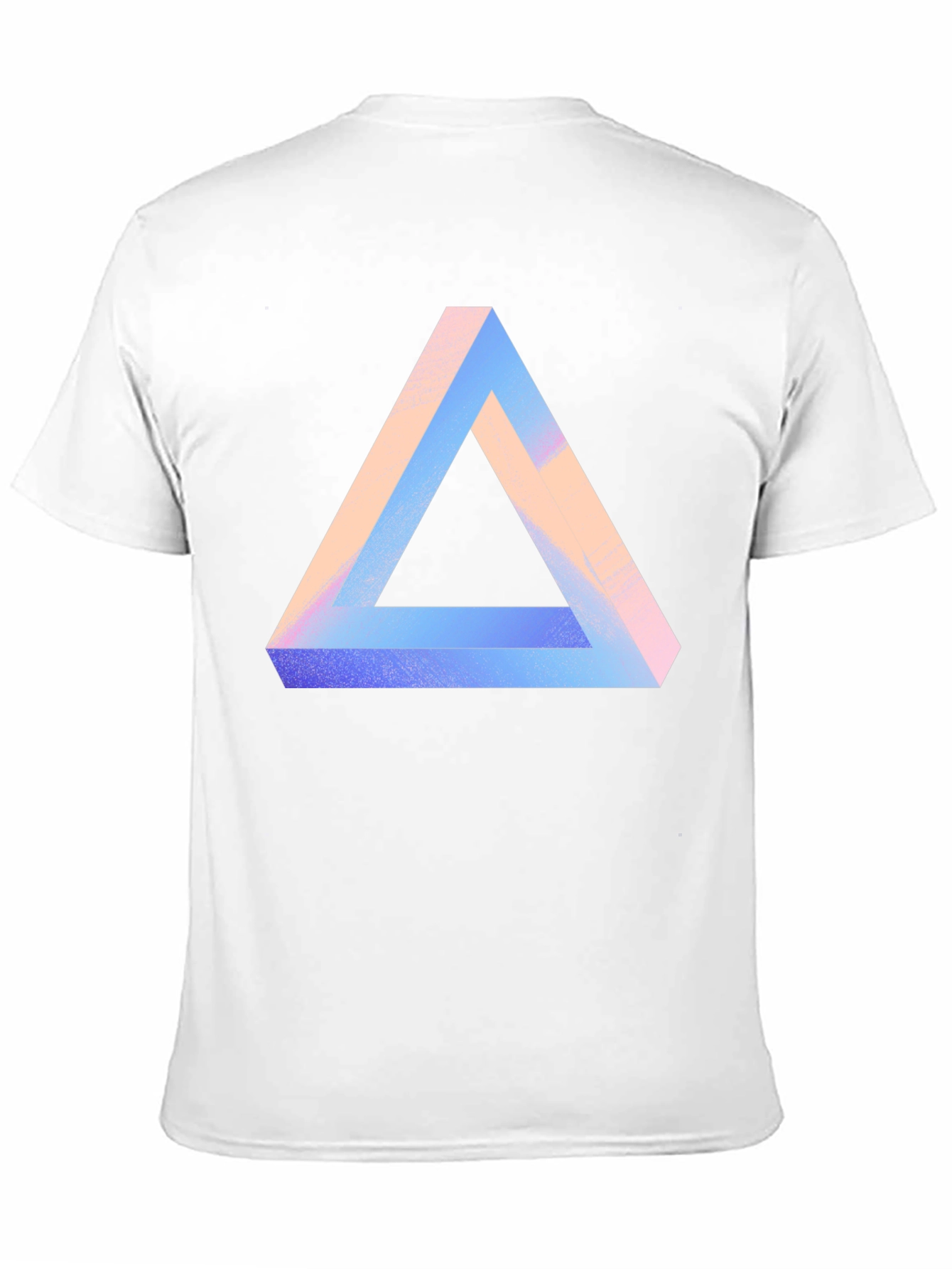 Impossible Triangle Graphic Tee - Modern Optical Illusion Shirt