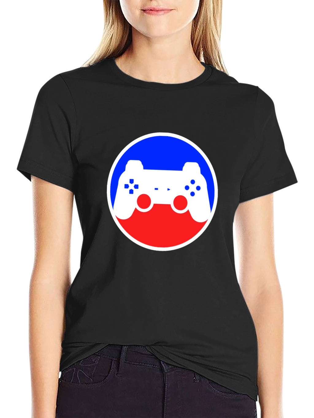 Gaming Controller Graphic Black T-Shirt