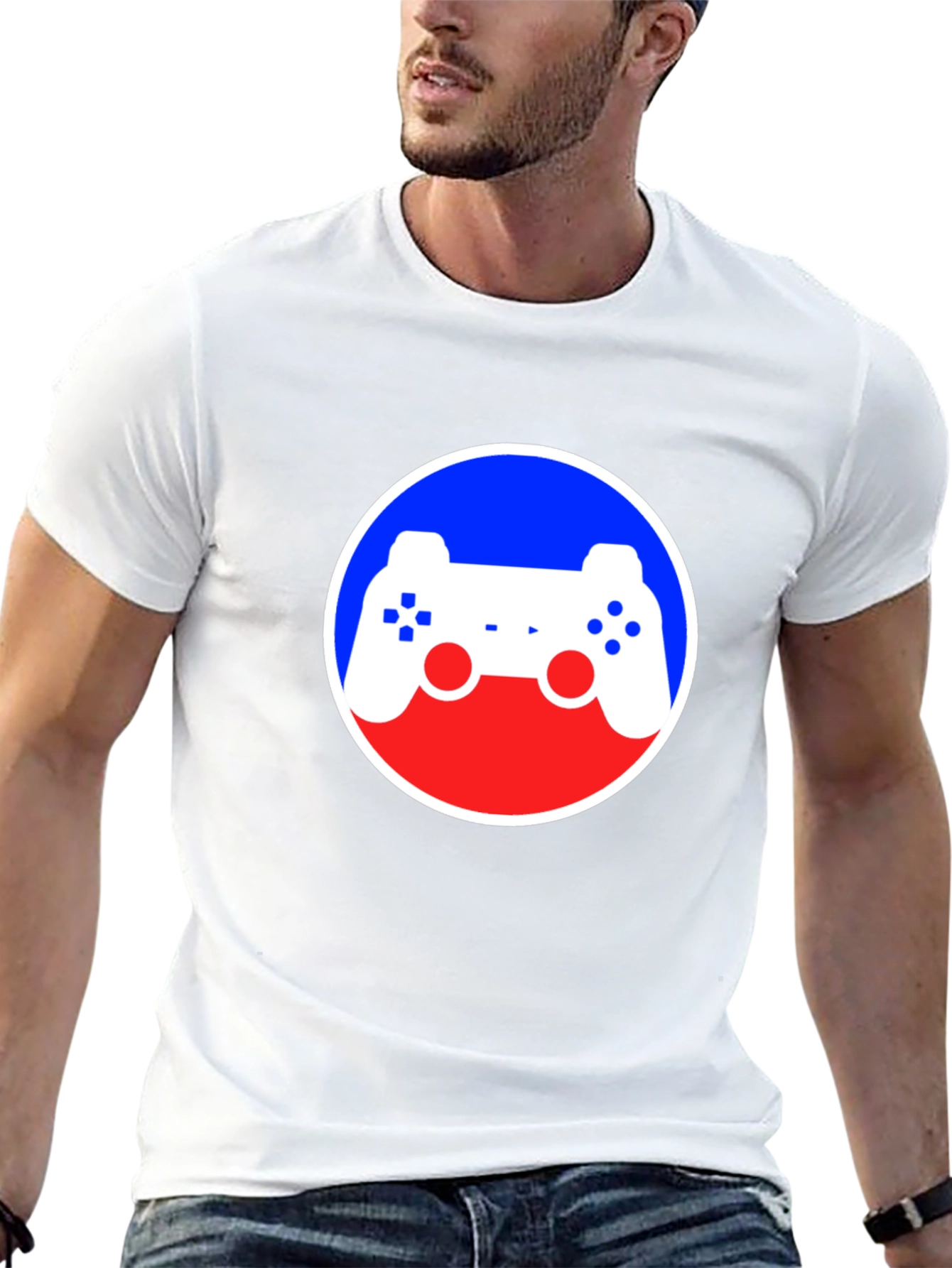 Gaming Controller Graphic Black T-Shirt