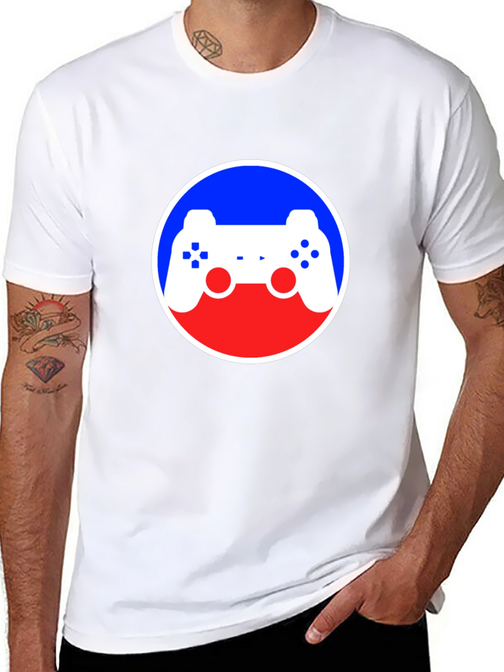 Gaming Controller Graphic Black T-Shirt