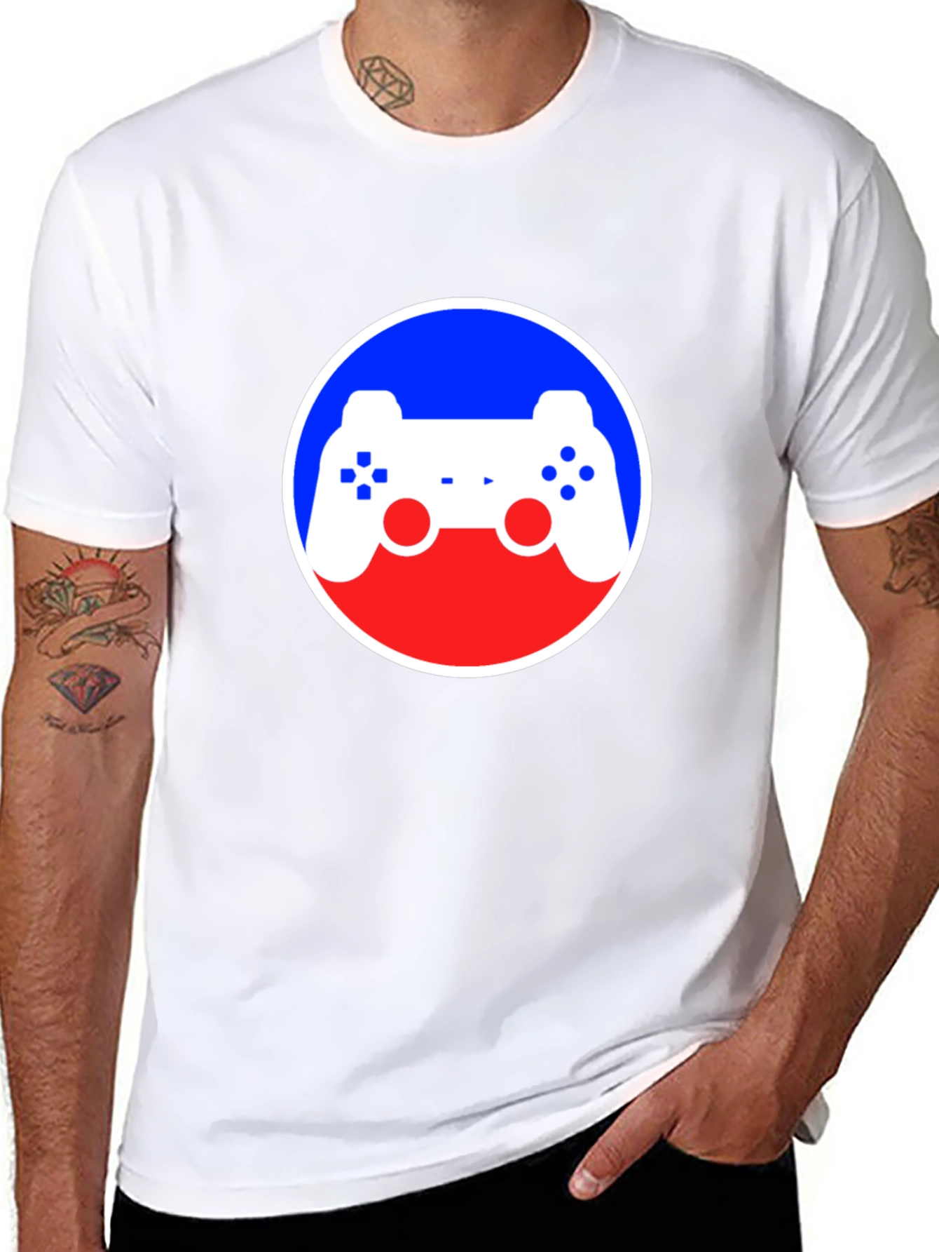 Gaming Controller Graphic Black T-Shirt