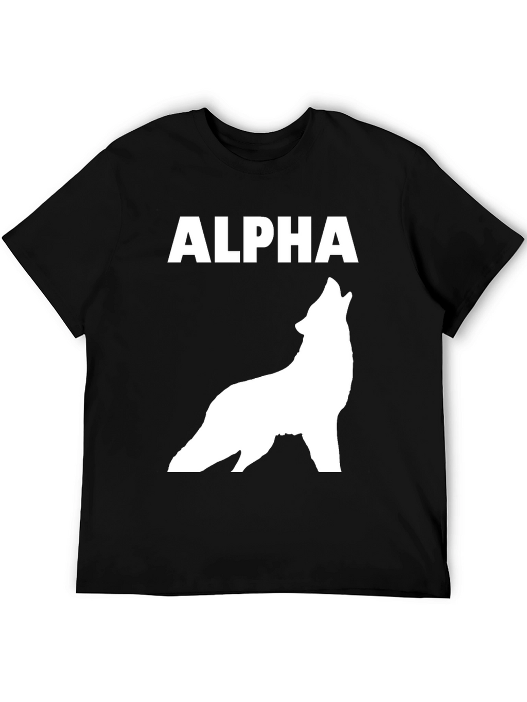 Alpha Wolf Graphic Tee - Black T-Shirt