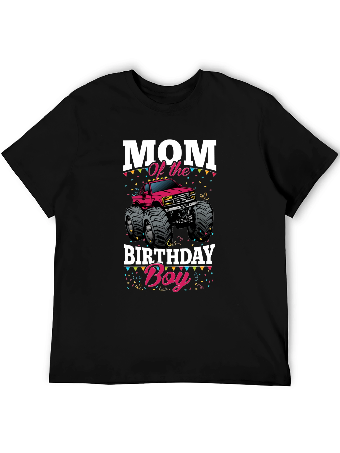Mom of the Birthday Boy Monster Truck T-Shirt