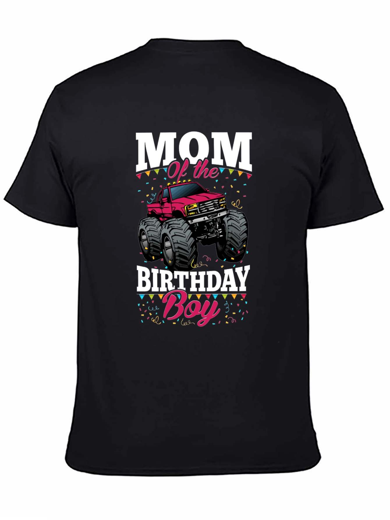 Mom of the Birthday Boy Monster Truck T-Shirt