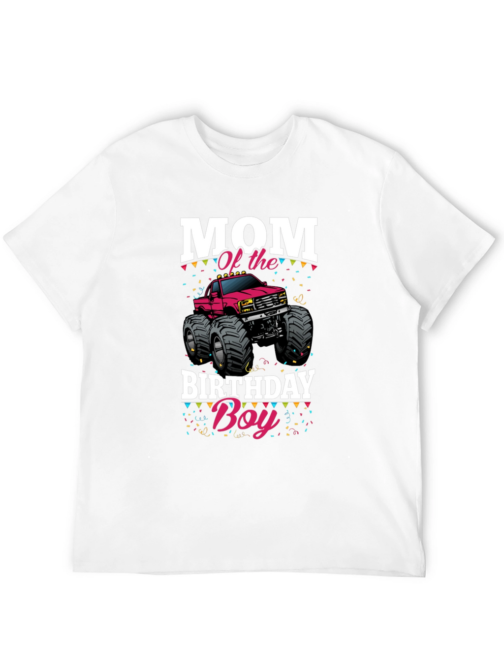 Mom of the Birthday Boy Monster Truck T-Shirt