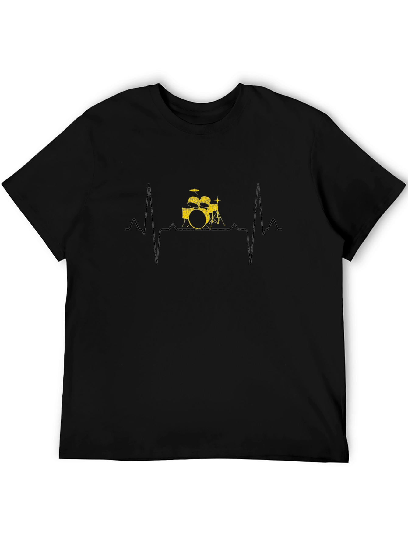 Drumbeat Heartbeat Graphic Tee - Black