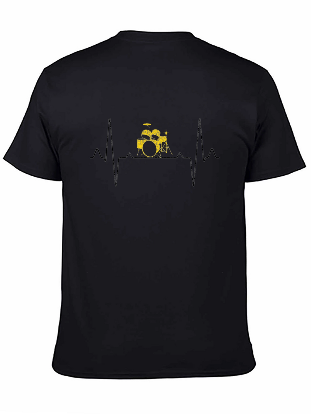 Drumbeat Heartbeat Graphic Tee - Black