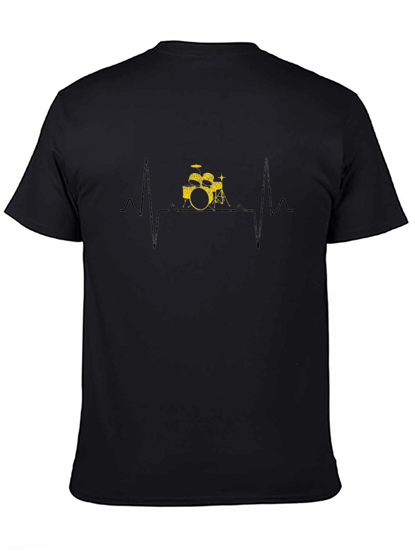 Drumbeat Heartbeat Graphic Tee - Black