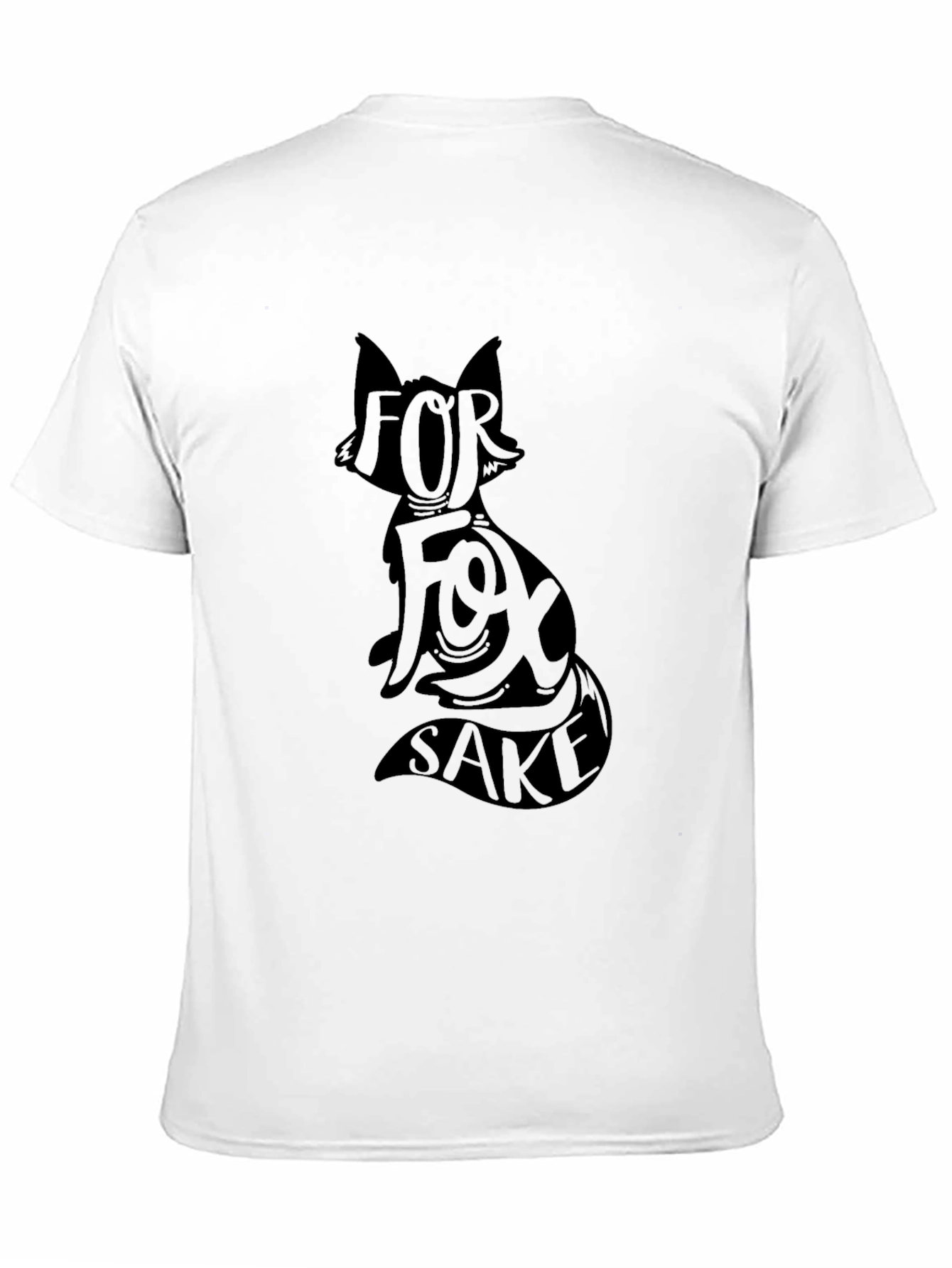 For Fox Sake Graphic T-Shirt - Black Cotton Tee