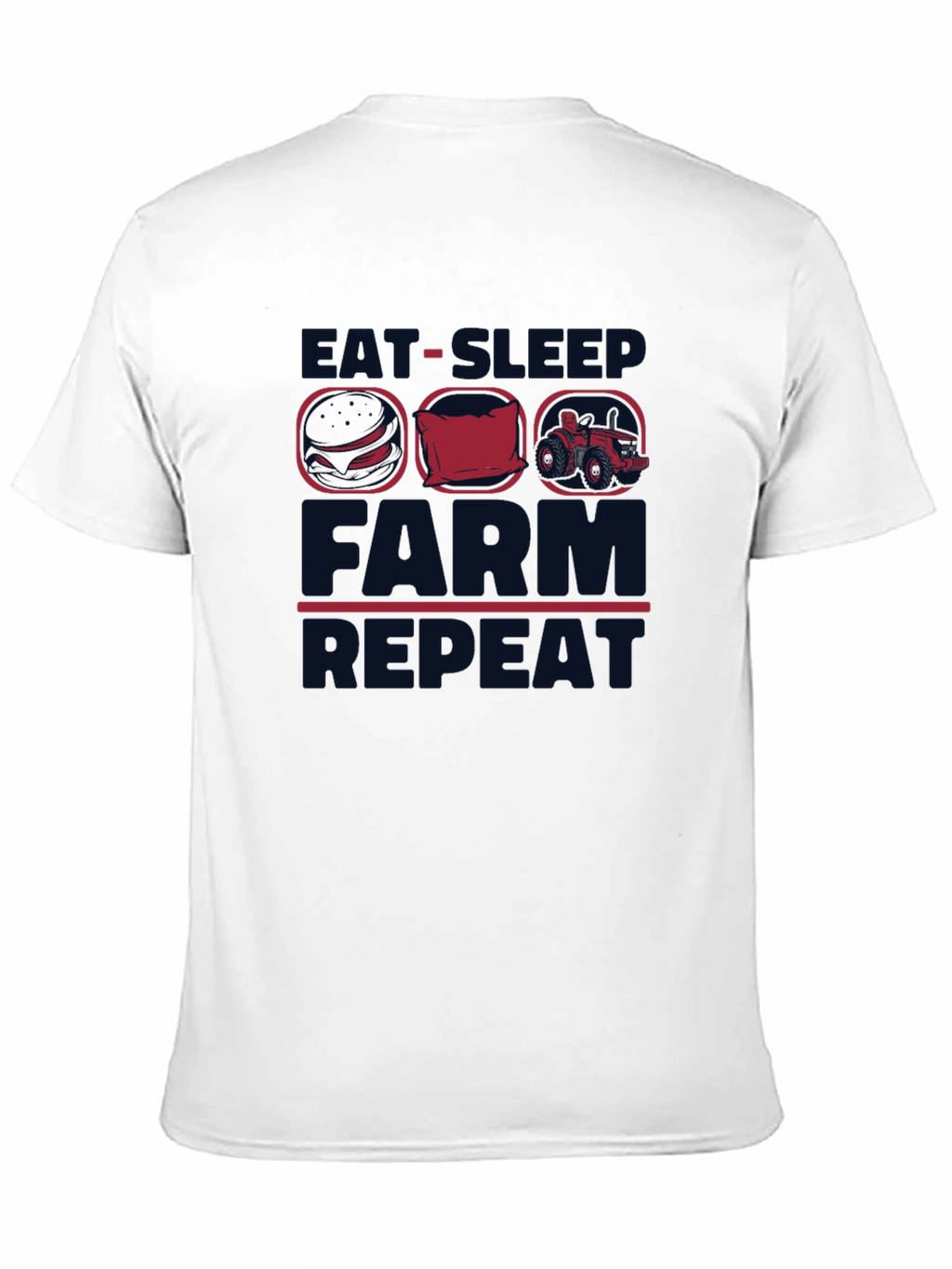 Eat Sleep Farm Repeat Graphic Tee