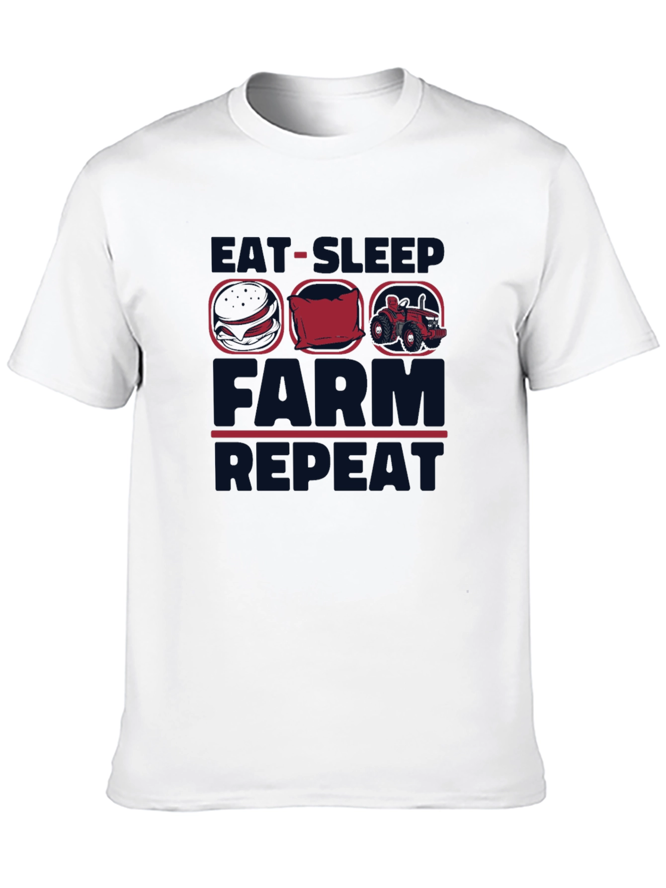 Eat Sleep Farm Repeat Graphic Tee
