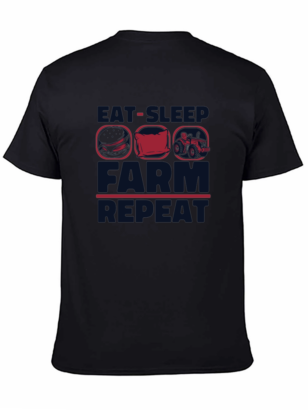 Eat Sleep Farm Repeat Graphic Tee