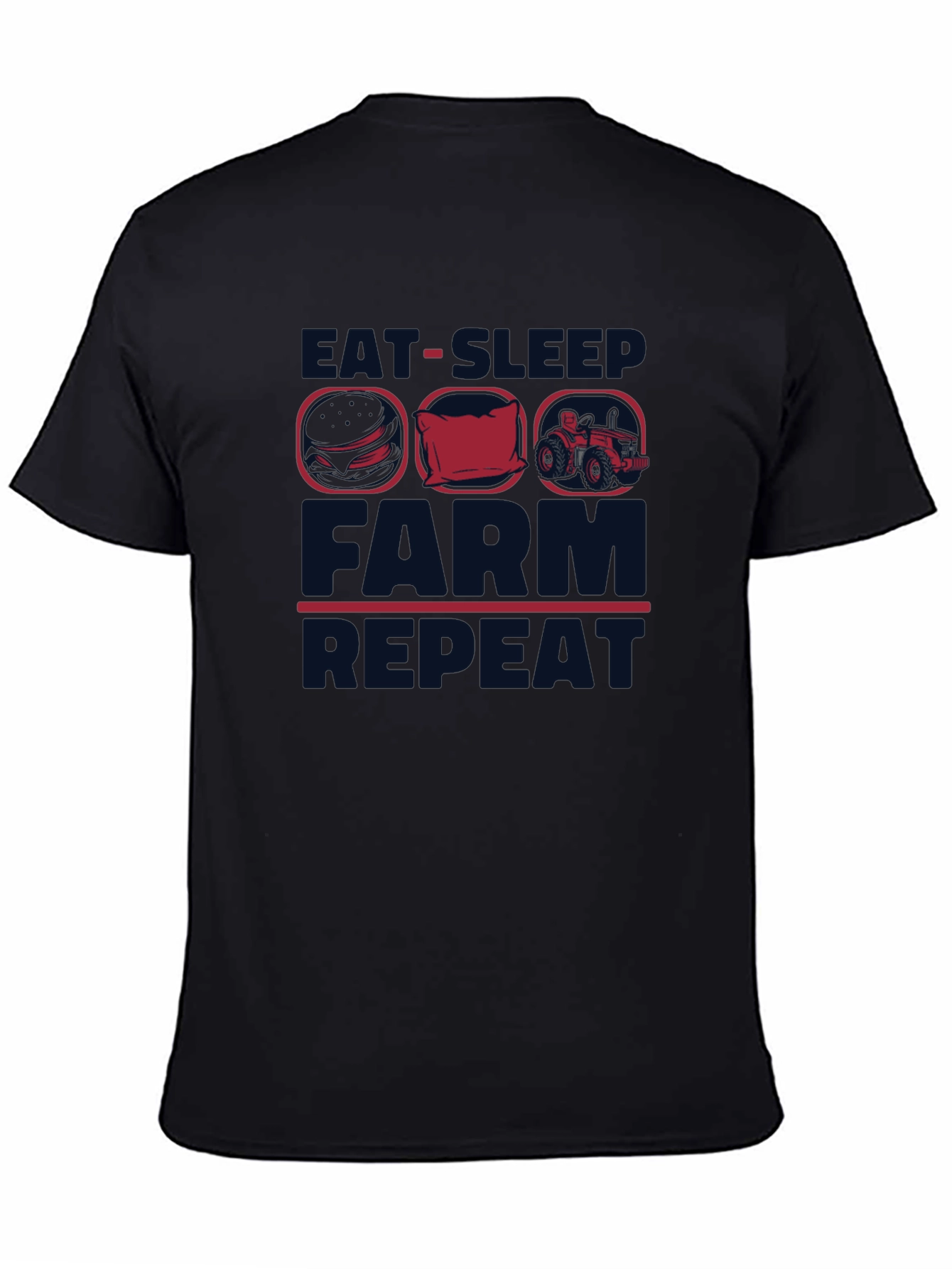 Eat Sleep Farm Repeat Graphic Tee
