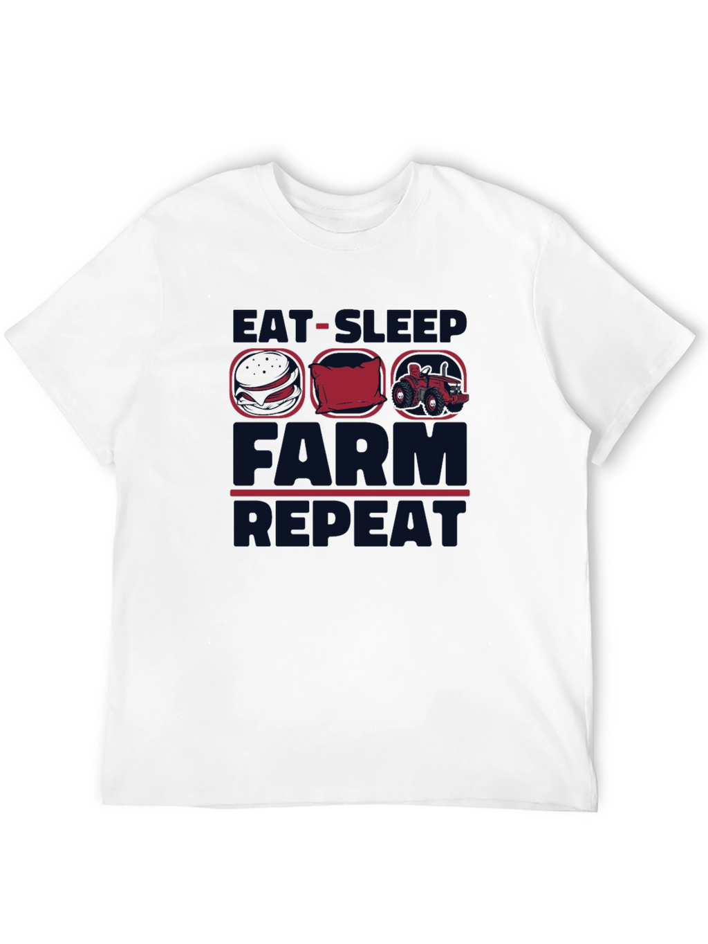 Eat Sleep Farm Repeat Graphic Tee