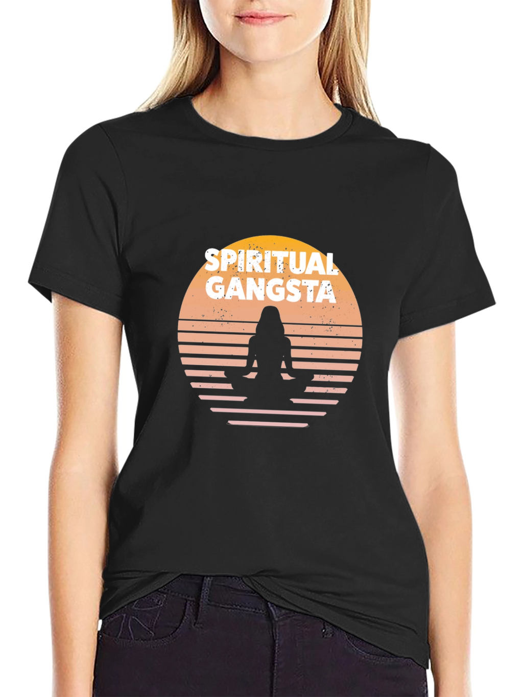 Spiritual Gangsta Graphic T-Shirt - Black