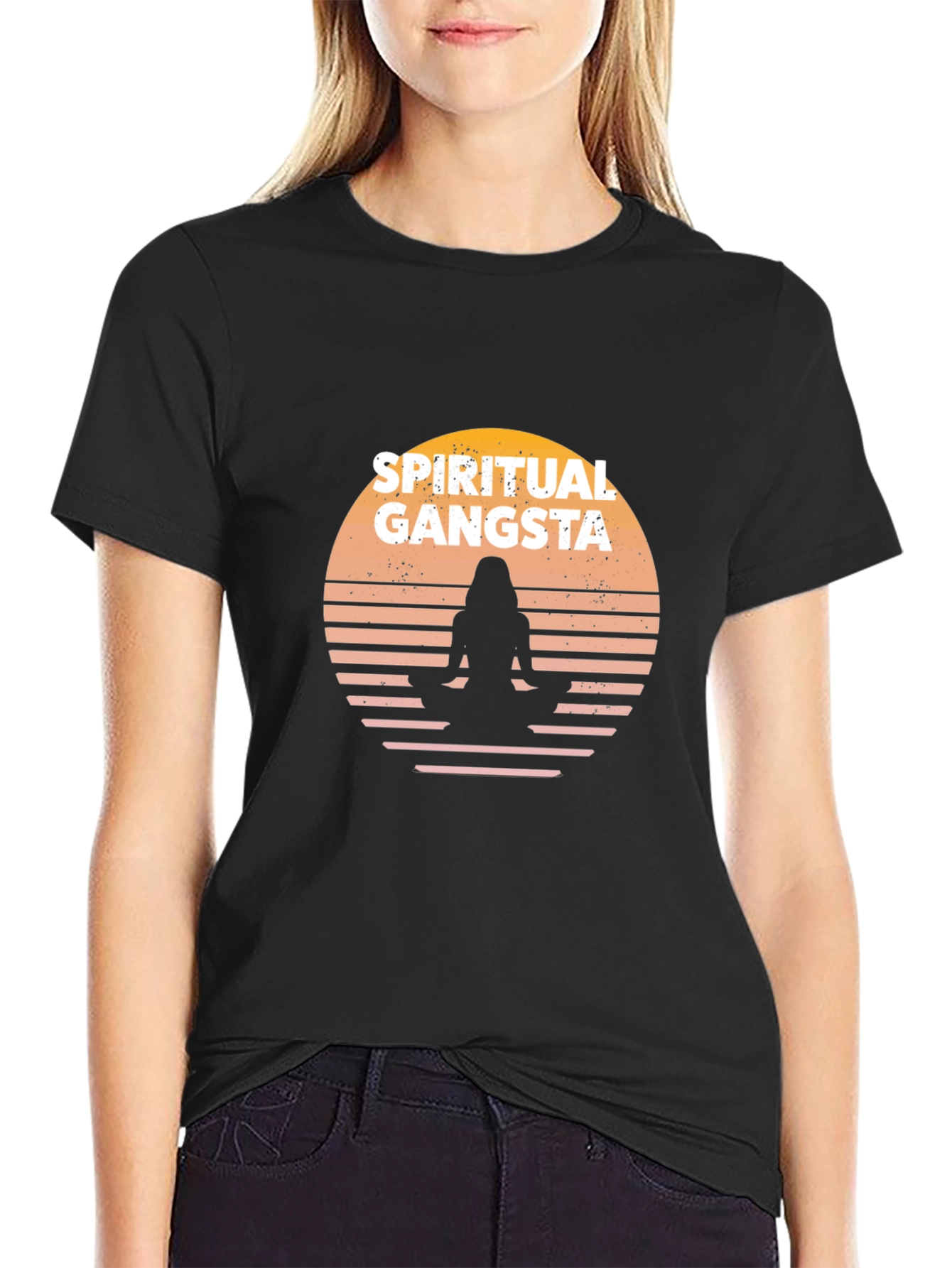Spiritual Gangsta Graphic T-Shirt - Black