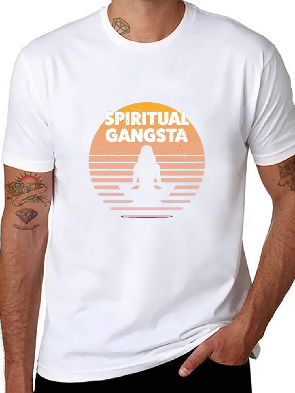 Spiritual Gangsta Graphic T-Shirt - Black