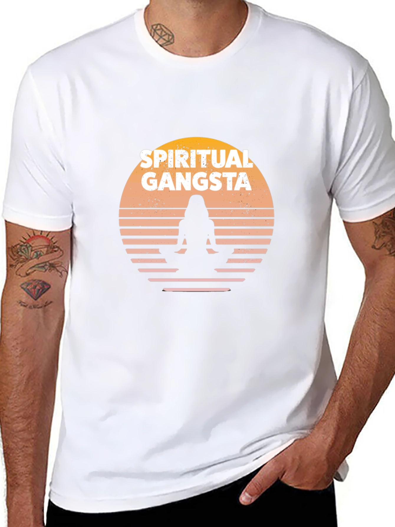 Spiritual Gangsta Graphic T-Shirt - Black