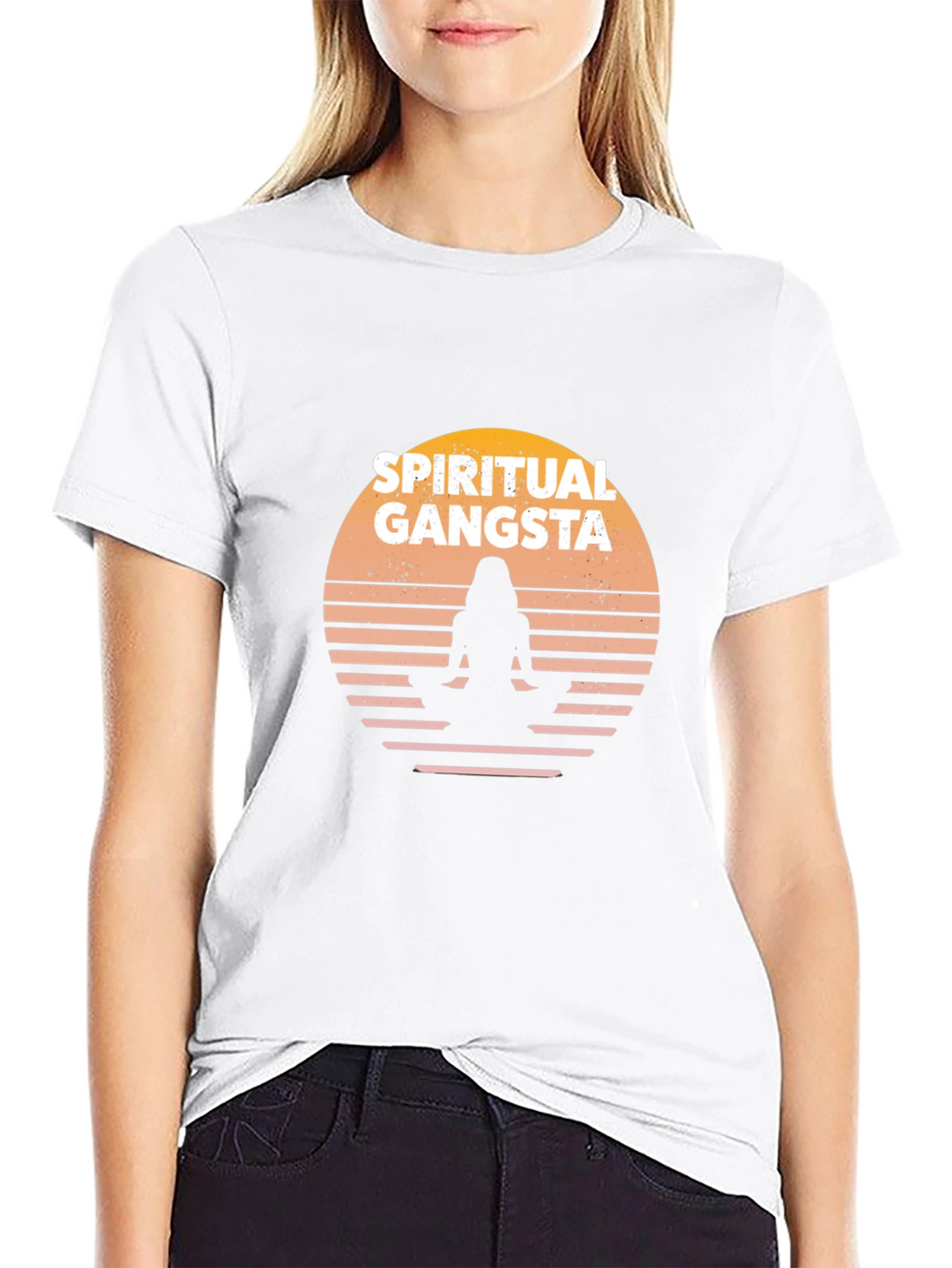 Spiritual Gangsta Graphic T-Shirt - Black