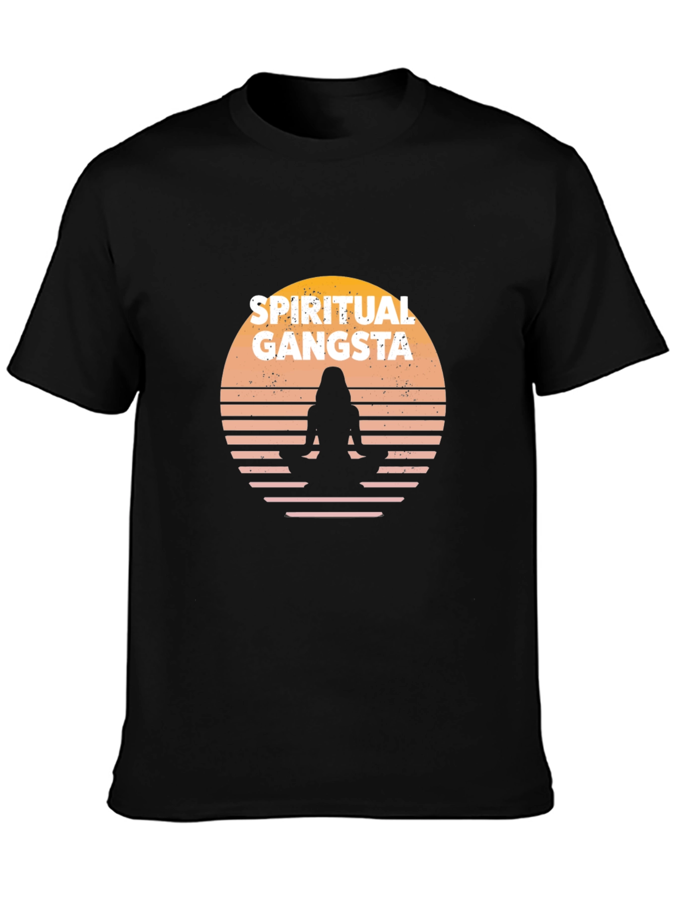 Spiritual Gangsta Graphic T-Shirt - Black