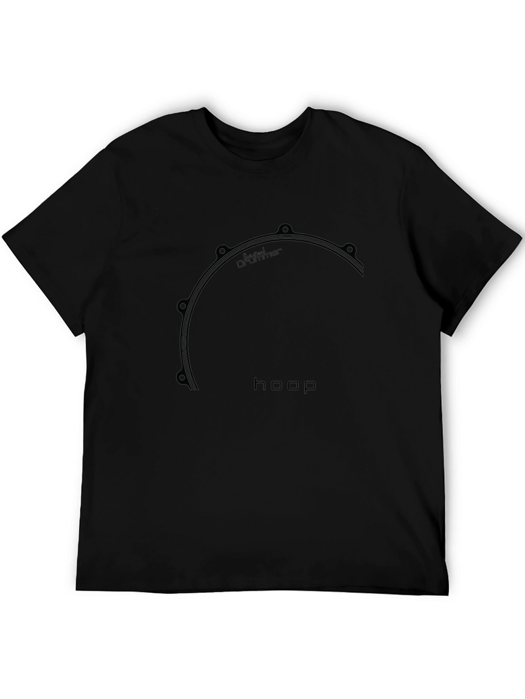 Cool Black Drummer Hoop T-Shirt