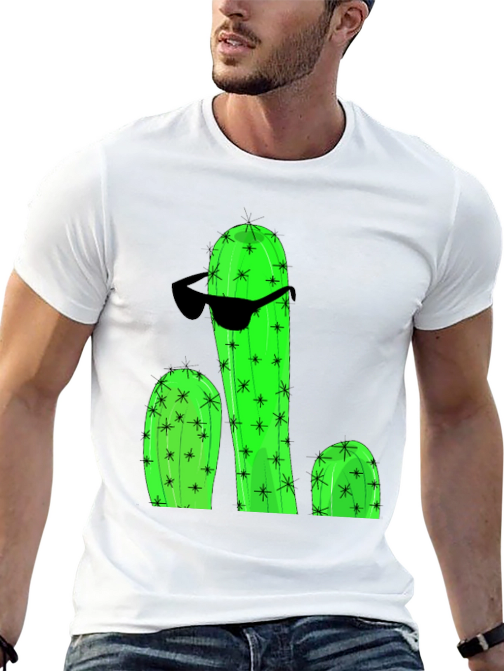 Cool Cactus Graphic T-Shirt