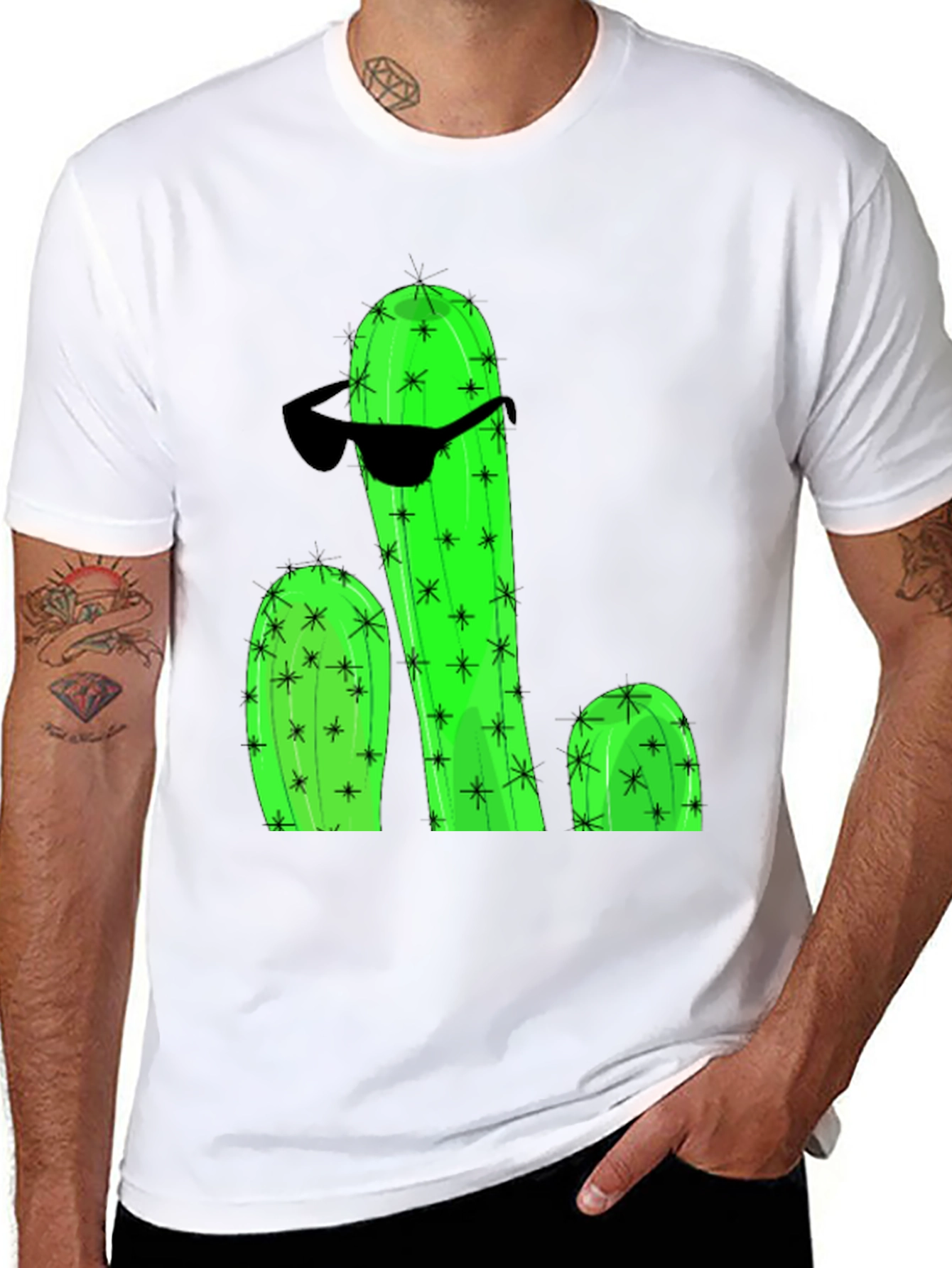 Cool Cactus Graphic T-Shirt