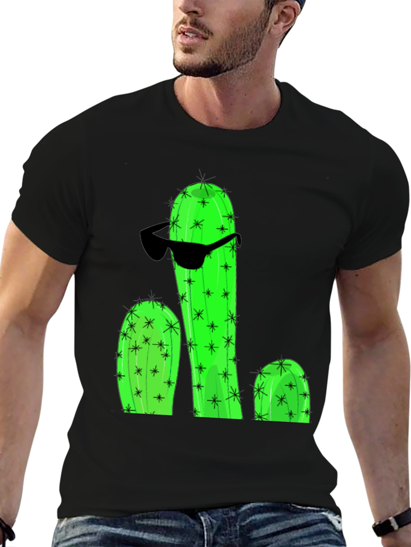 Cool Cactus Graphic T-Shirt