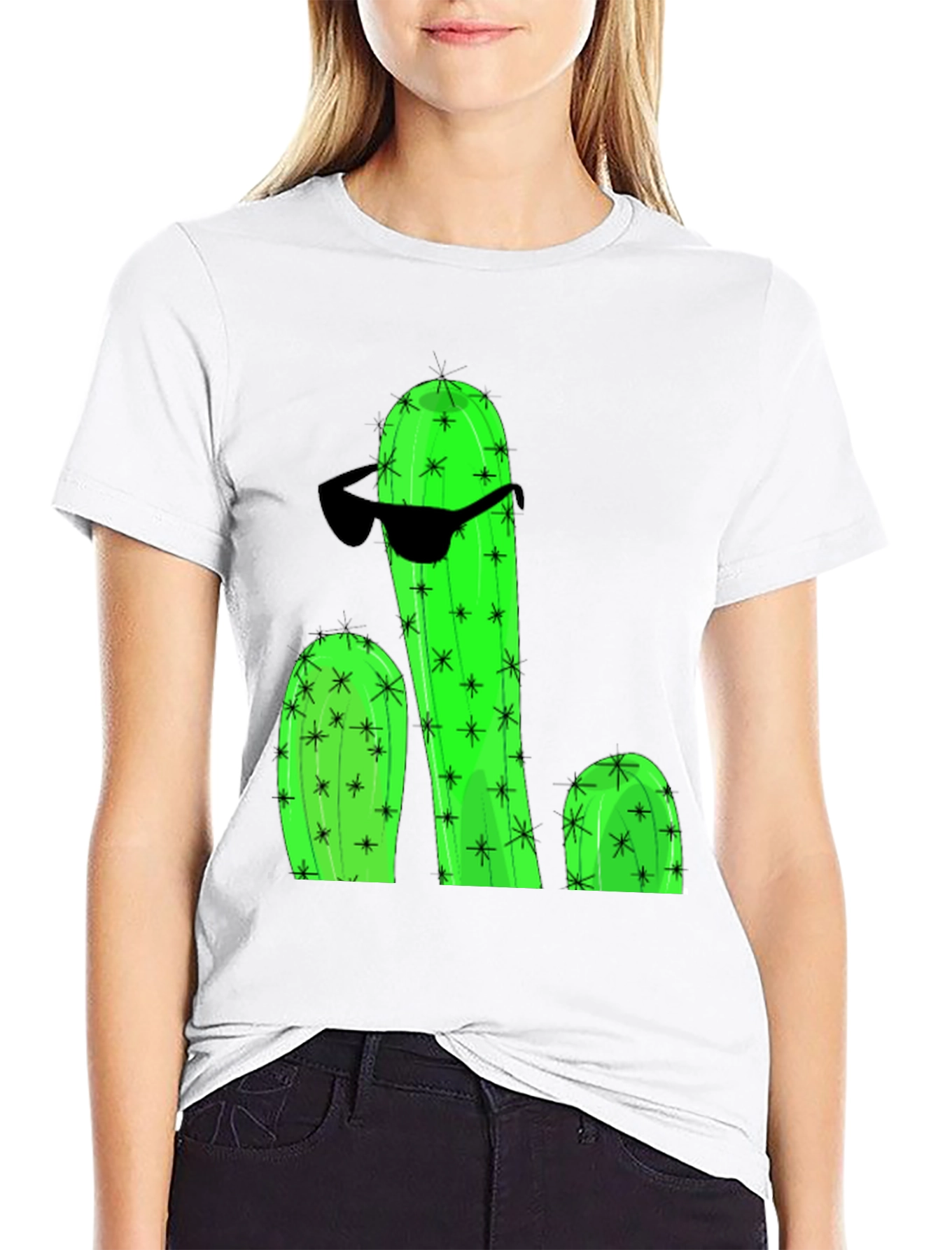 Cool Cactus Graphic T-Shirt