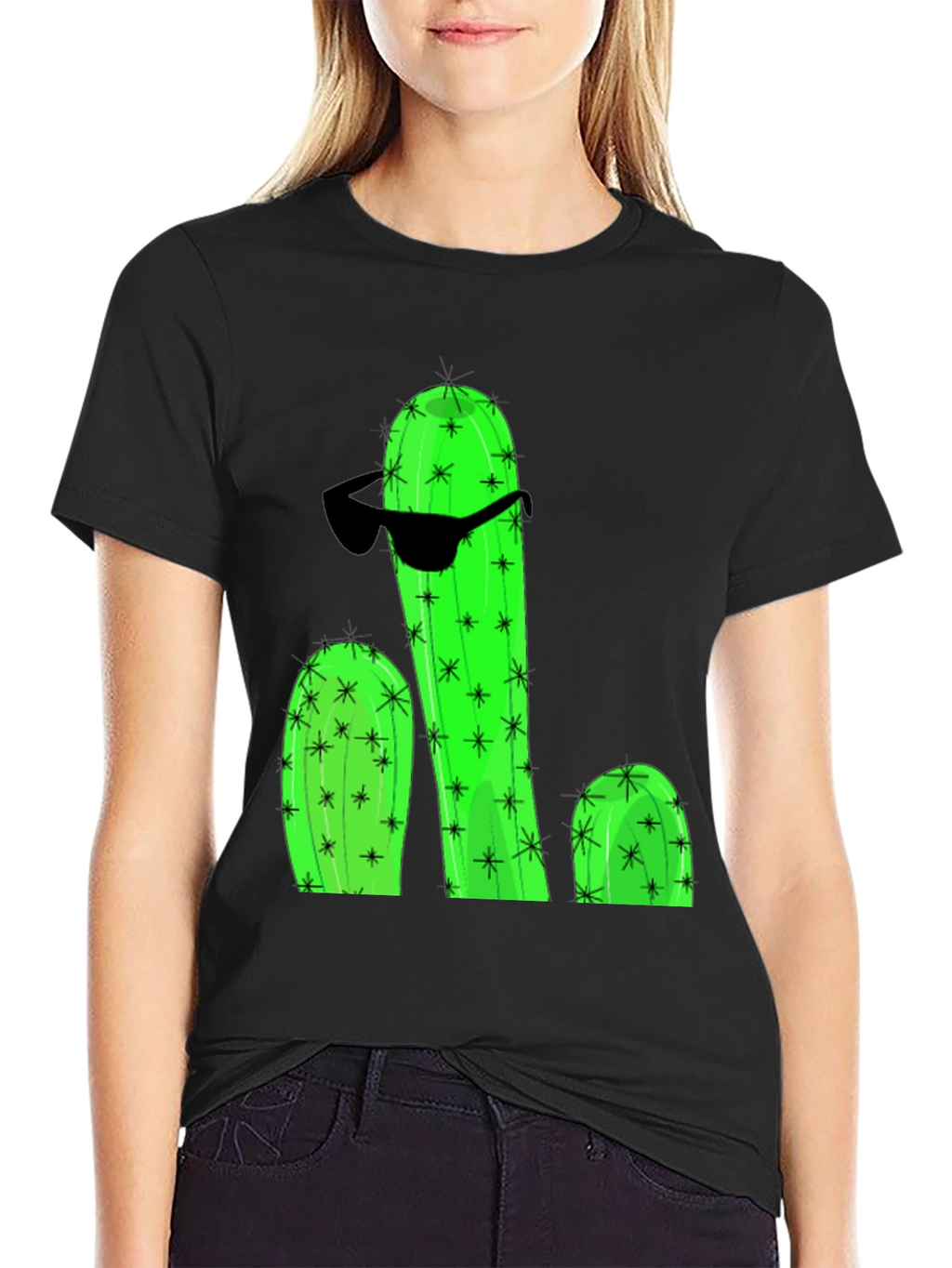 Cool Cactus Graphic T-Shirt