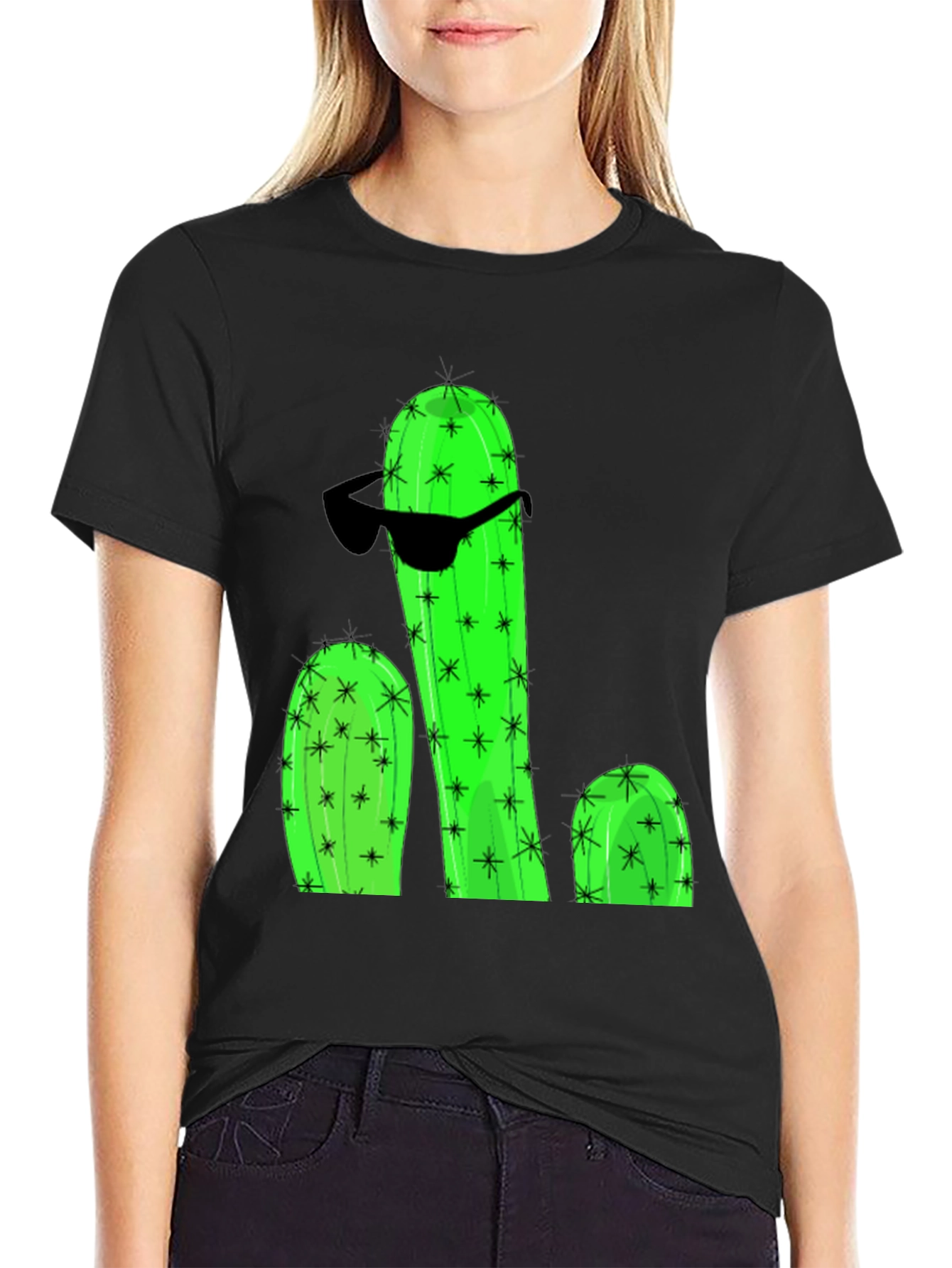 Cool Cactus Graphic T-Shirt