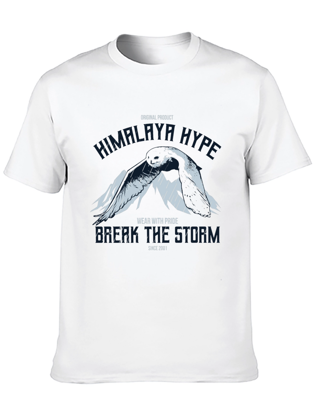 Himalaya Hype Graphic Print Black T-Shirt