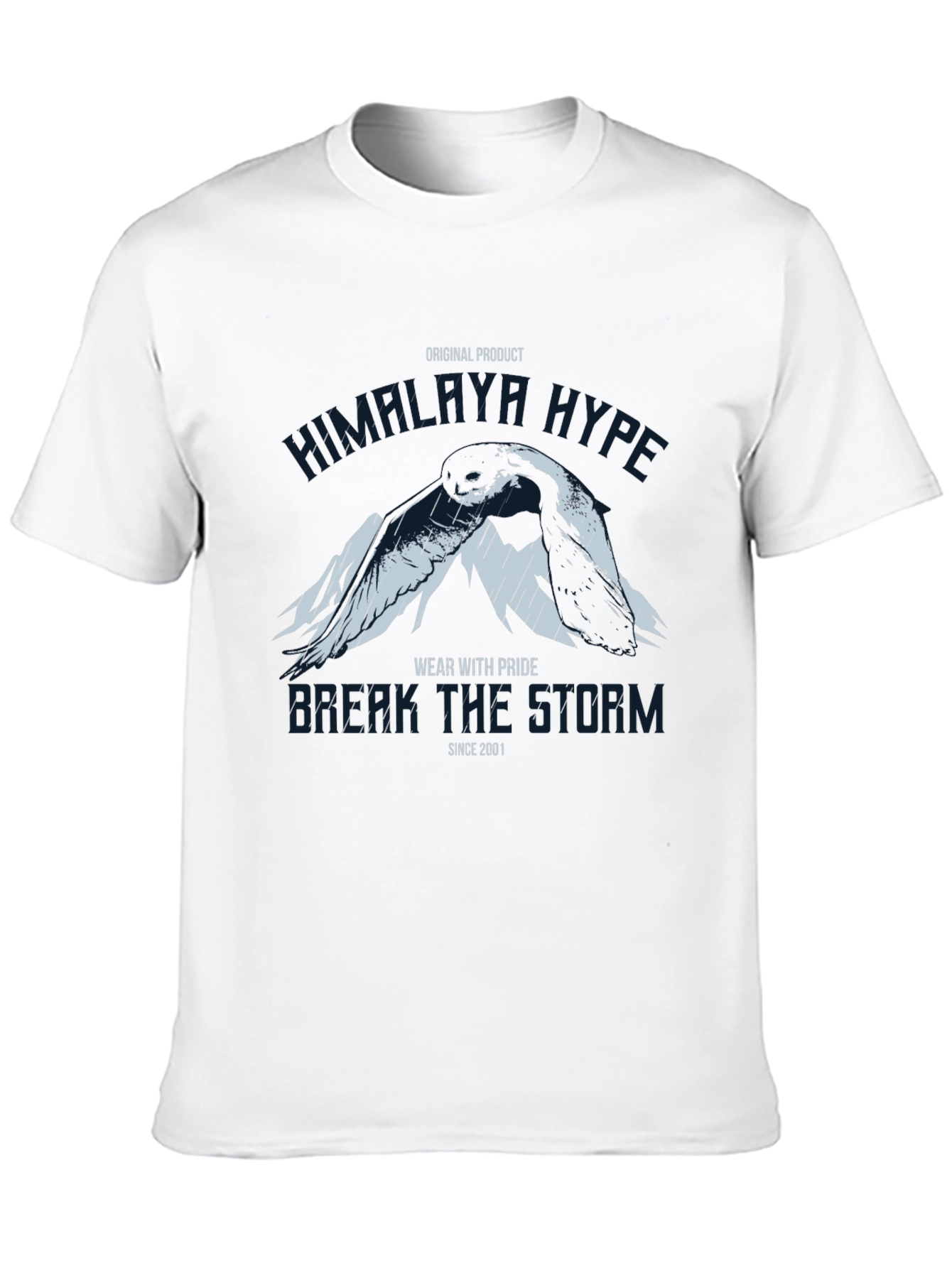 Himalaya Hype Graphic Print Black T-Shirt