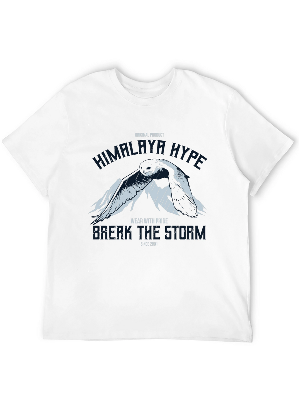 Himalaya Hype Graphic Print Black T-Shirt