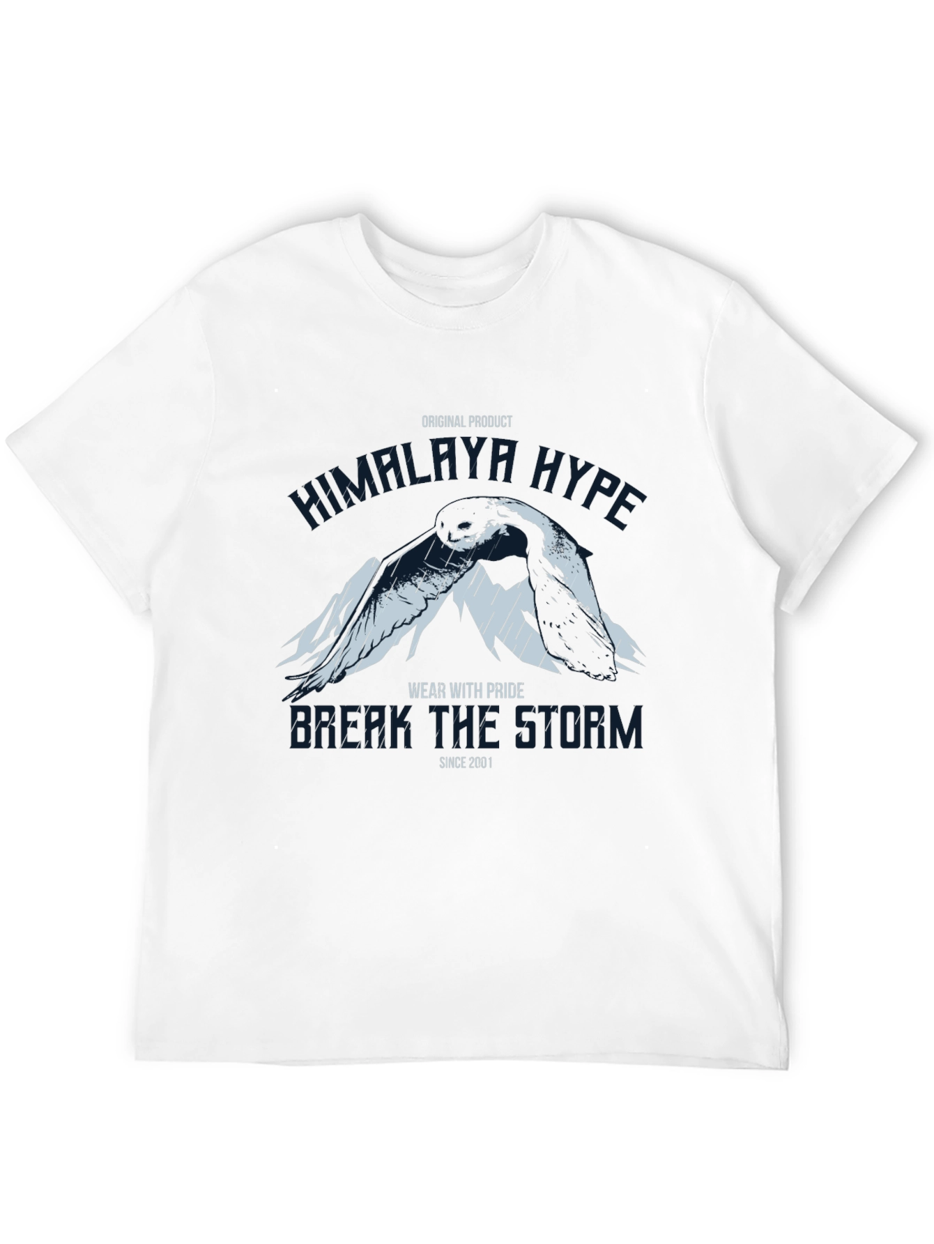 Himalaya Hype Graphic Print Black T-Shirt