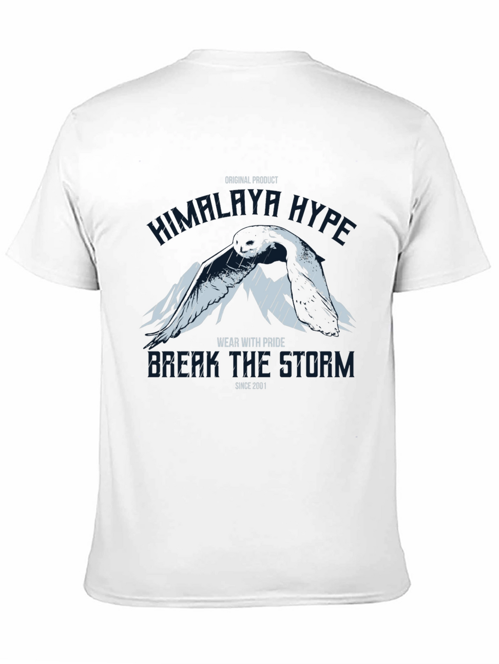 Himalaya Hype Graphic Print Black T-Shirt