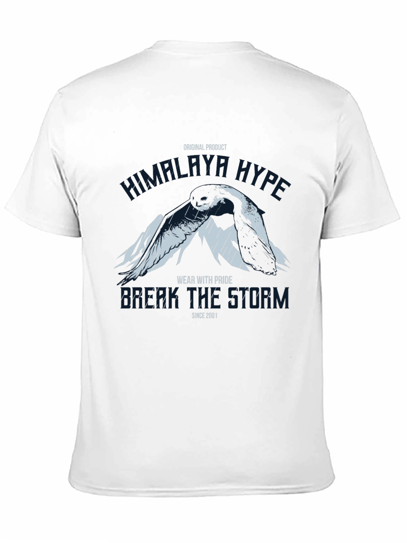 Himalaya Hype Graphic Print Black T-Shirt