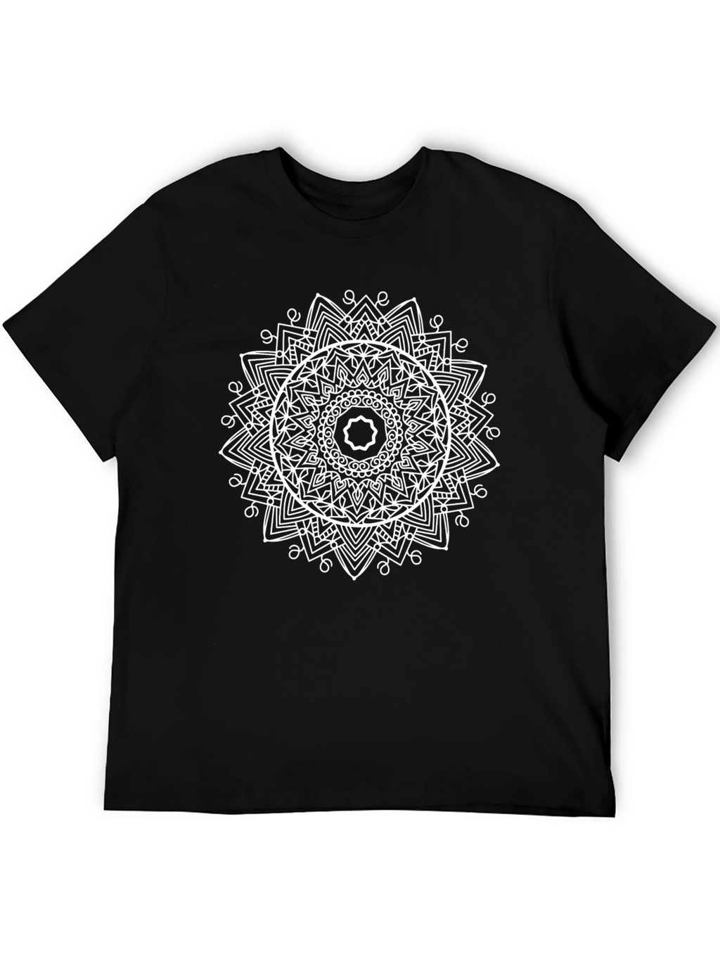 Mandala Graphic Print Crew Neck T-Shirt