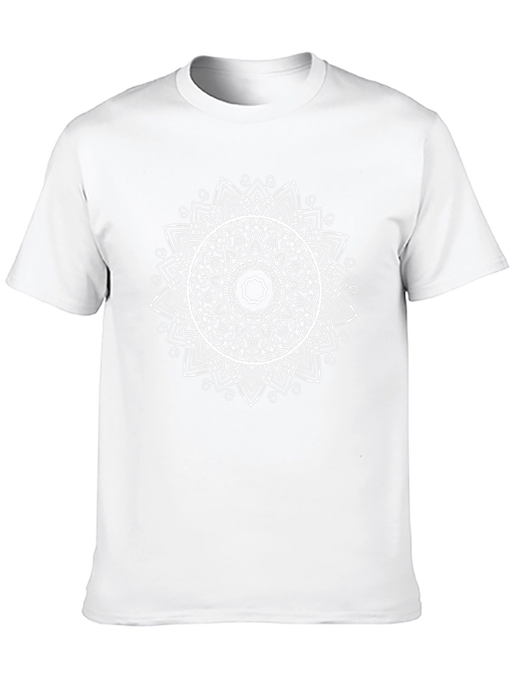 Mandala Graphic Print Crew Neck T-Shirt