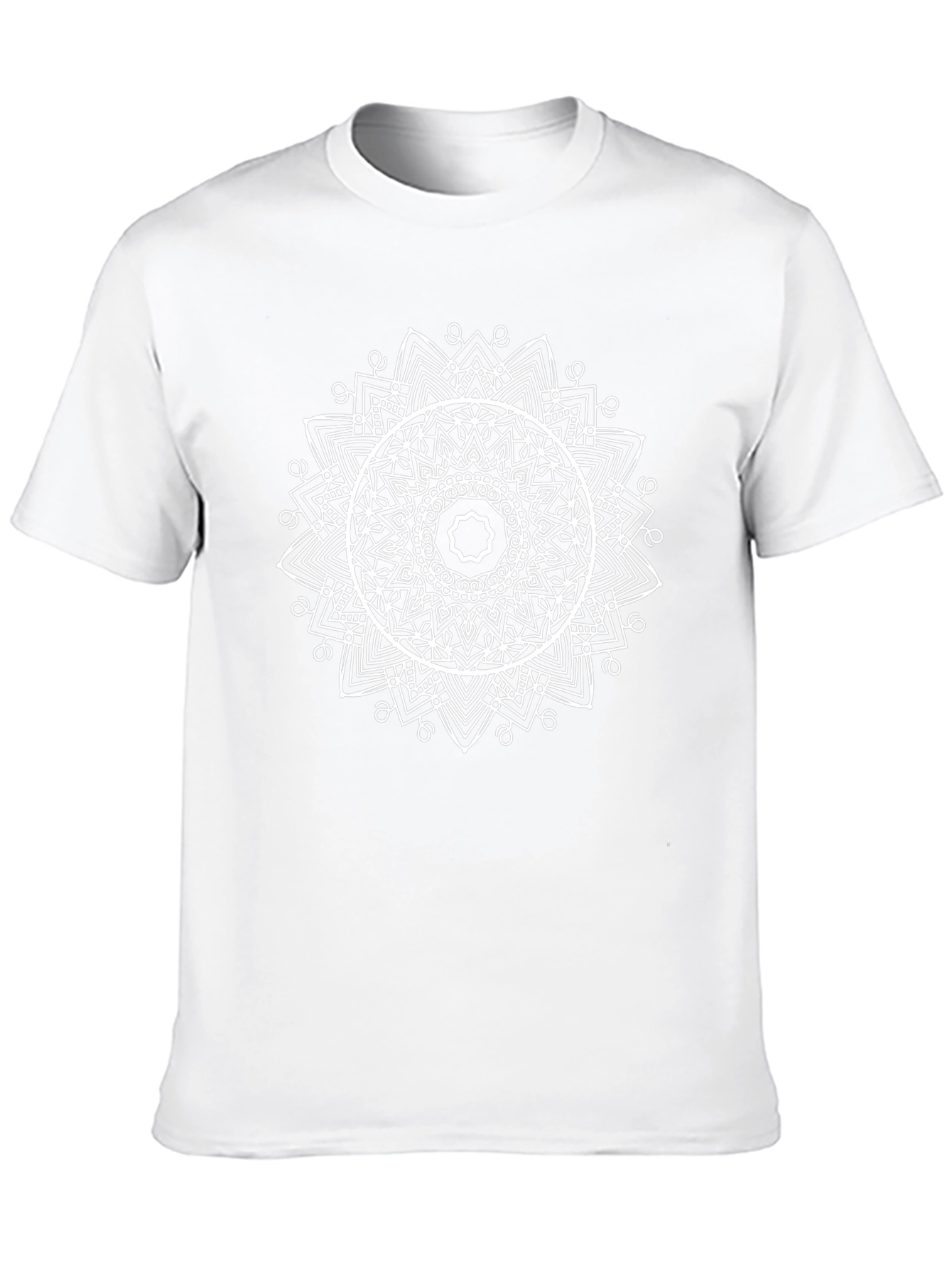 Mandala Graphic Print Crew Neck T-Shirt
