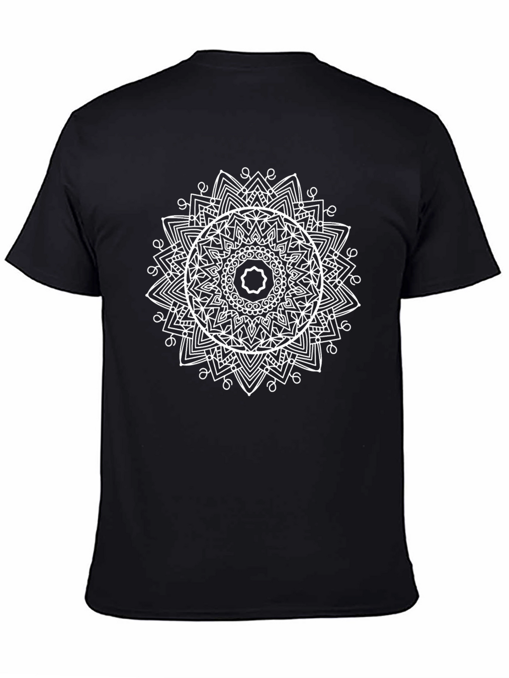 Mandala Graphic Print Crew Neck T-Shirt