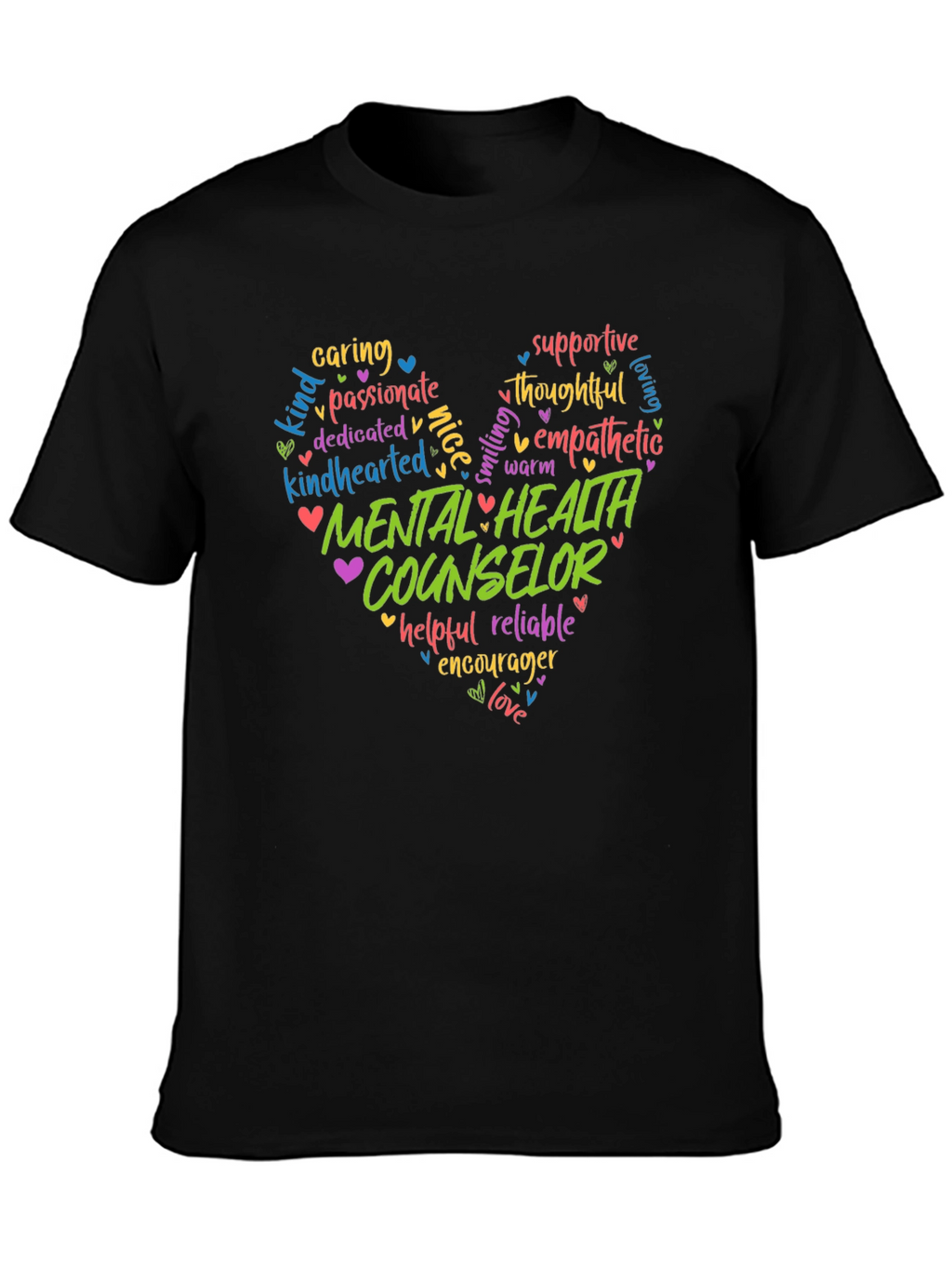 Mental Health Counselor Heart T-Shirt