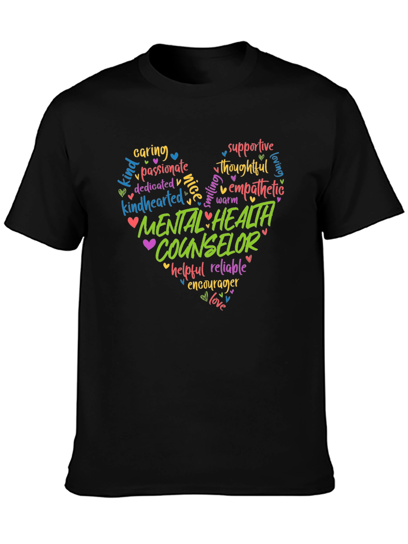 Mental Health Counselor Heart T-Shirt