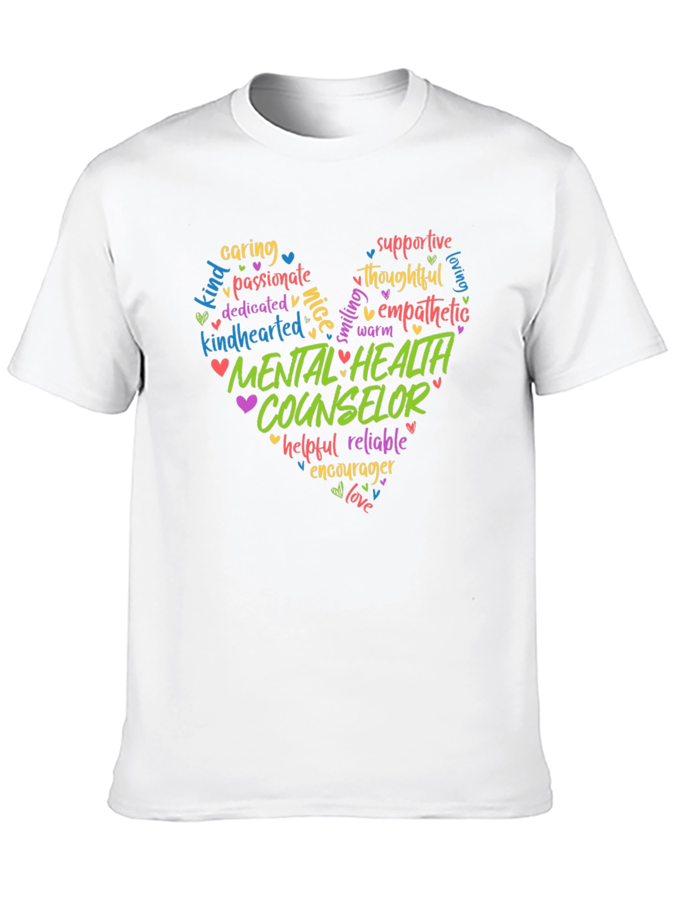 Mental Health Counselor Heart T-Shirt