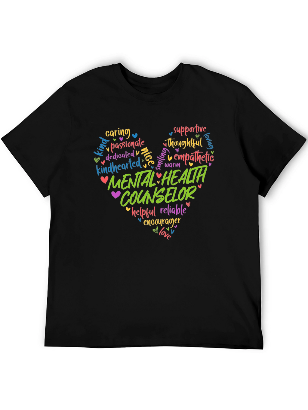 Mental Health Counselor Heart T-Shirt