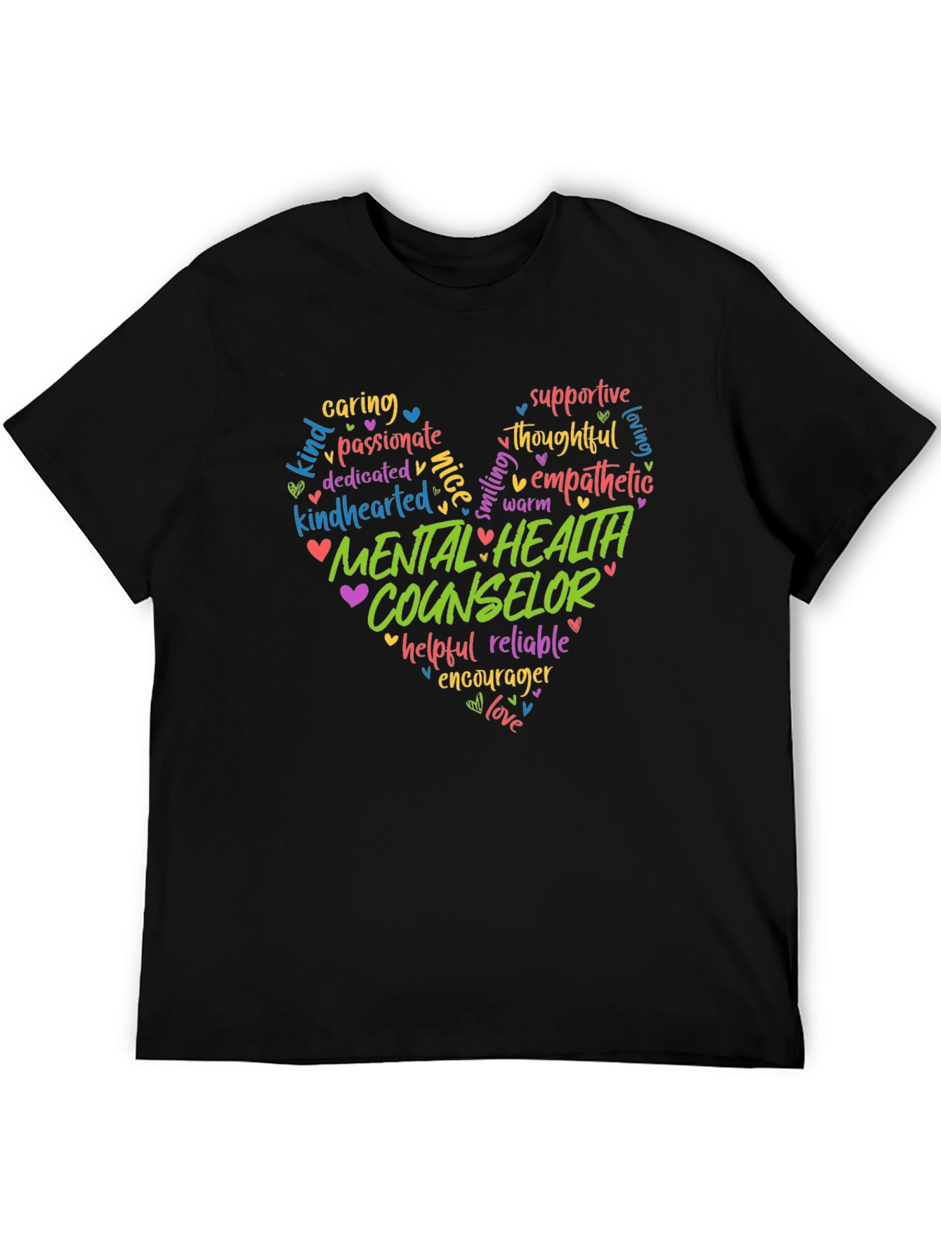 Mental Health Counselor Heart T-Shirt